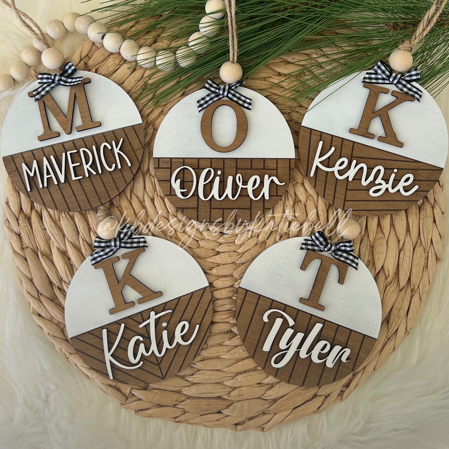 Custom Wooden Shiplap Ornaments