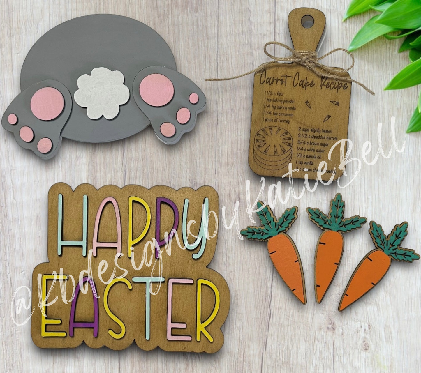 Easter Wooden Tier Tray Decor