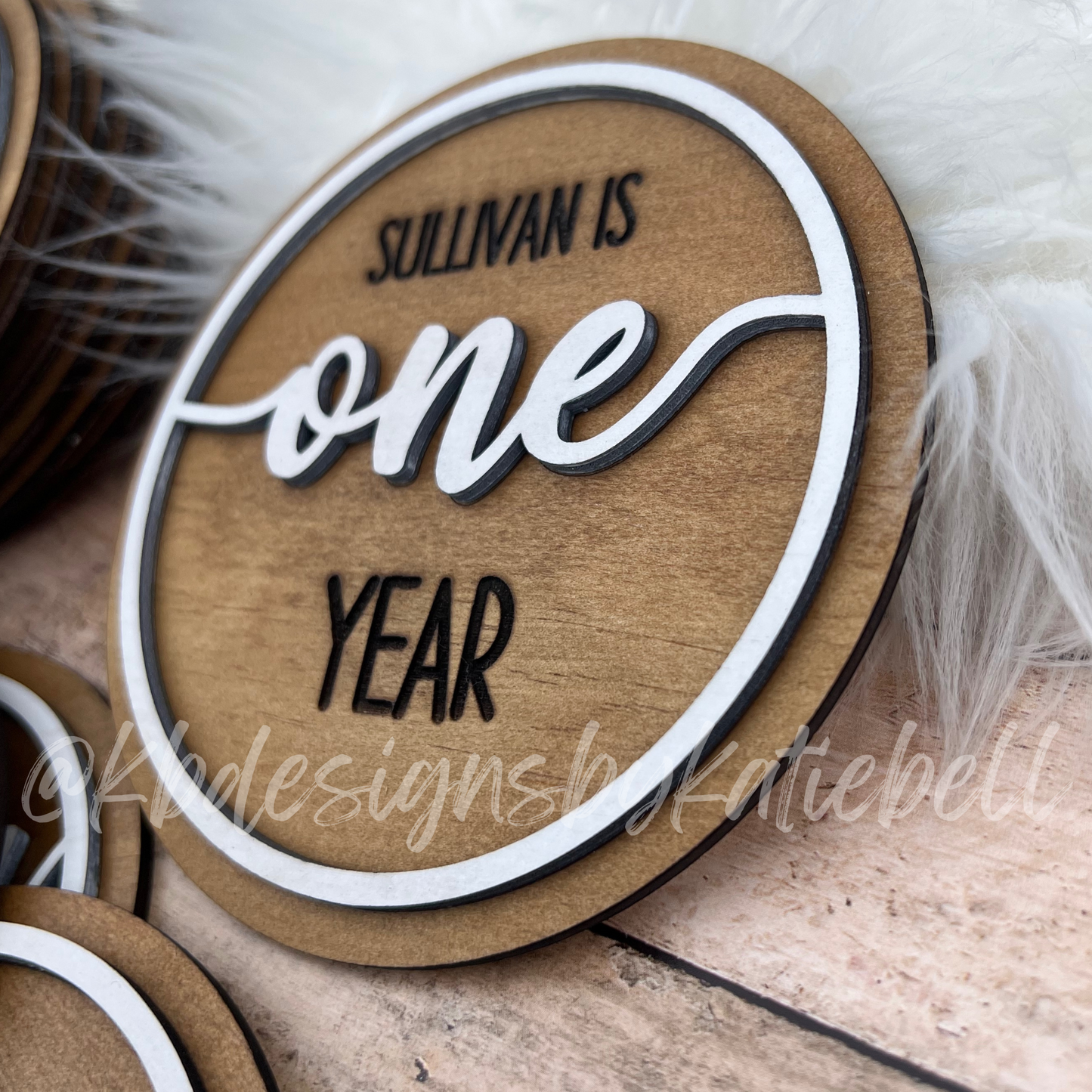 Personalized Baby Monthly Milestone Wood Rounds, Milestone Cards,Milestone Marker, Monthly Milestones,Baby Photo Prop, Baby Milestone Photos