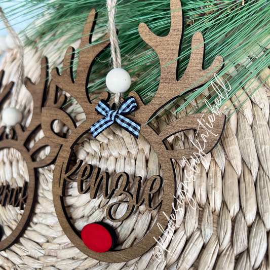 Custom Reindeer Ornament