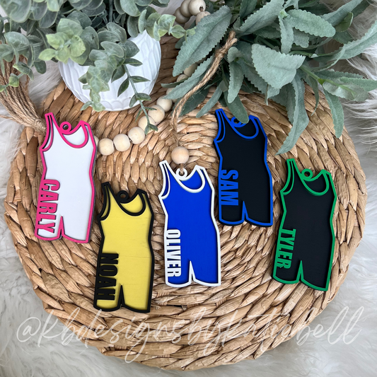 Singlet Wrestling Ornament