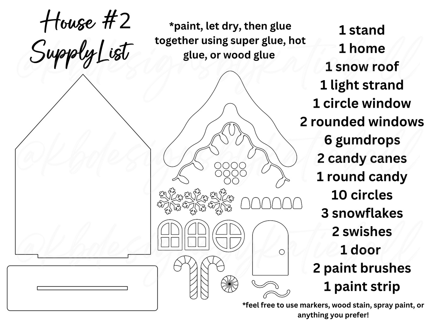 DIY Gingerbread House Kit