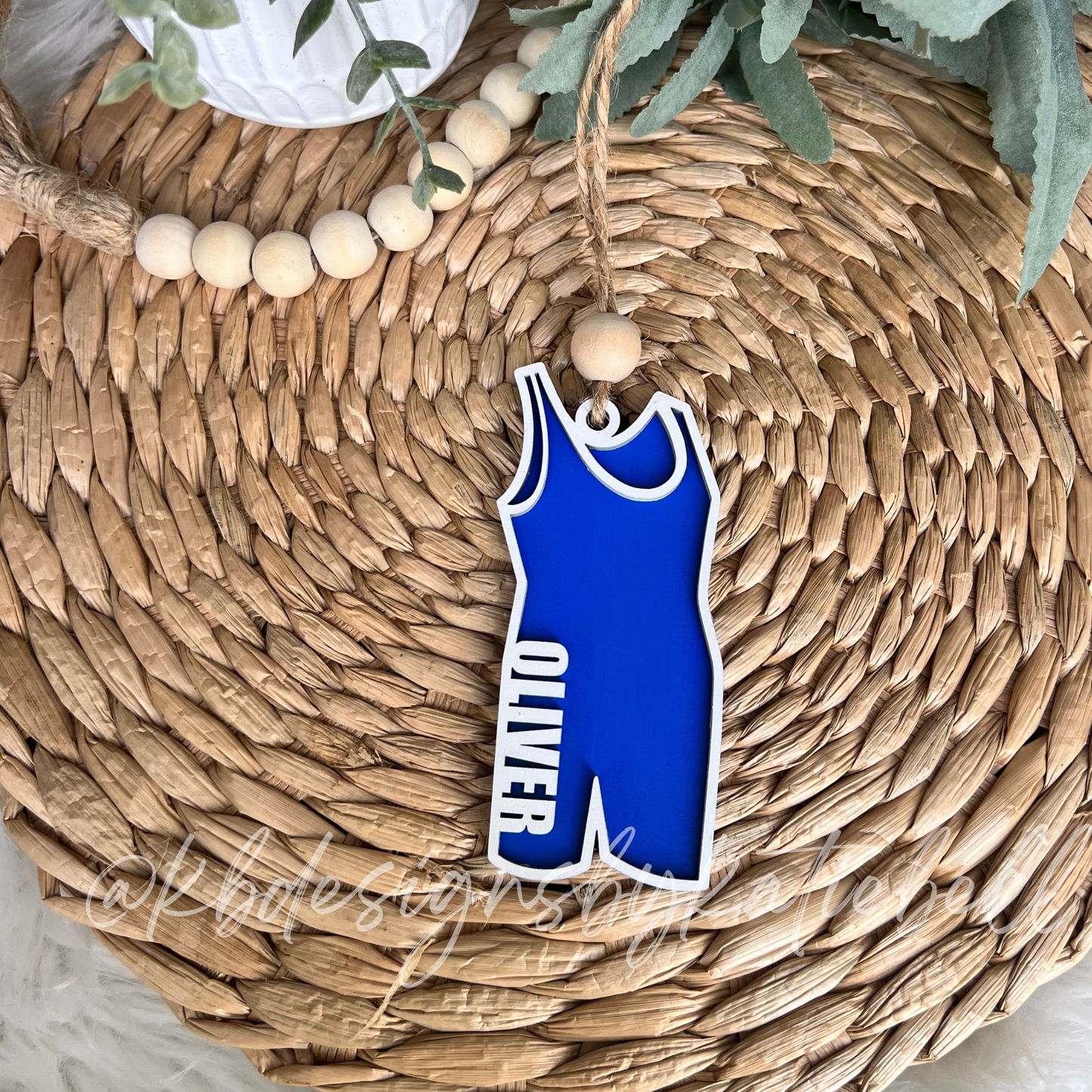 Singlet Wrestling Ornament