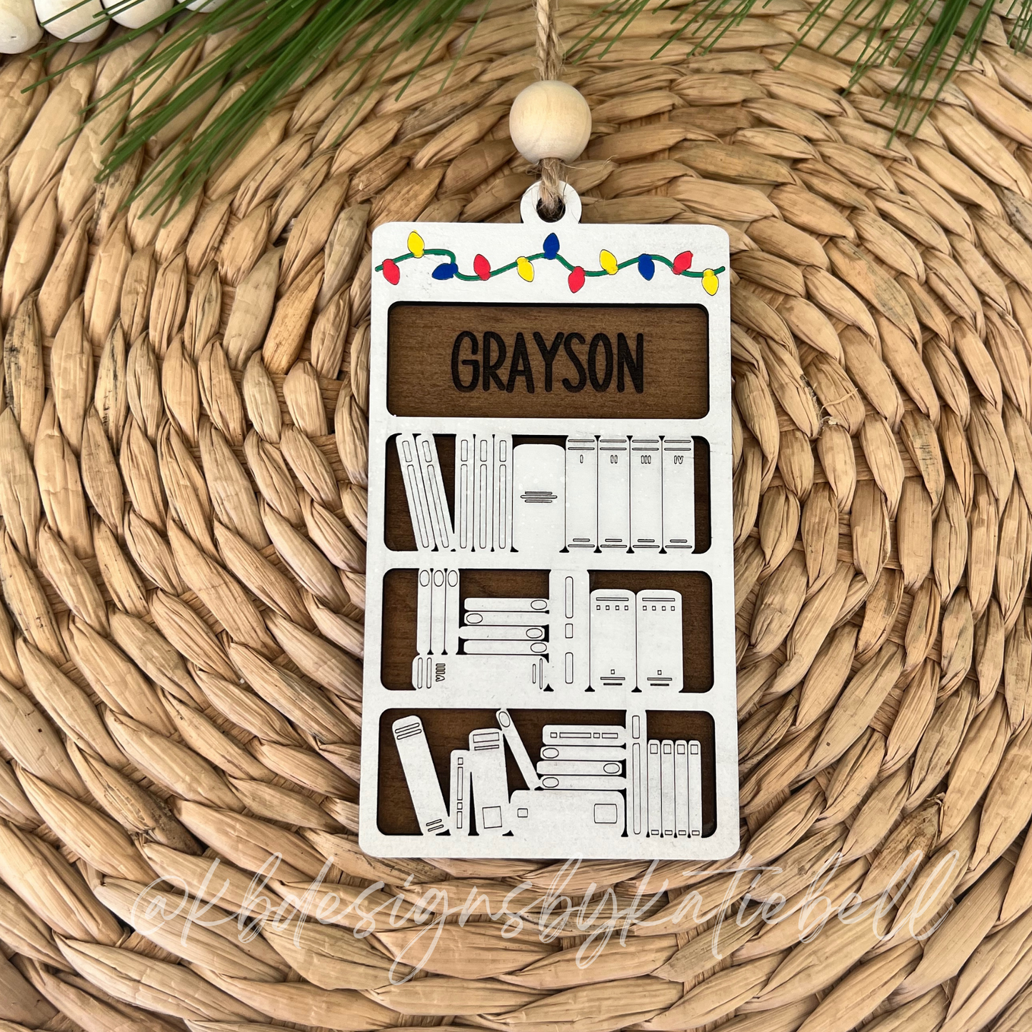 Book Ornament, Book Lover Ornament