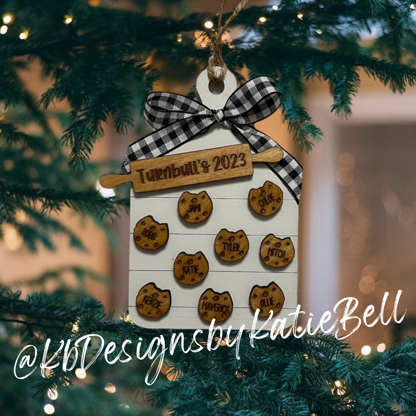 Personalized Family Cookie Ornaments