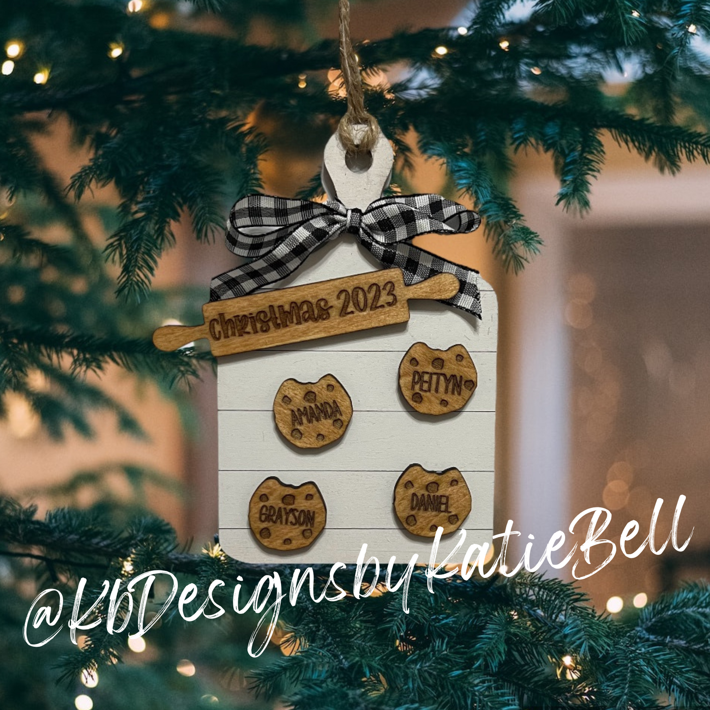 Personalized Family Cookie Ornaments