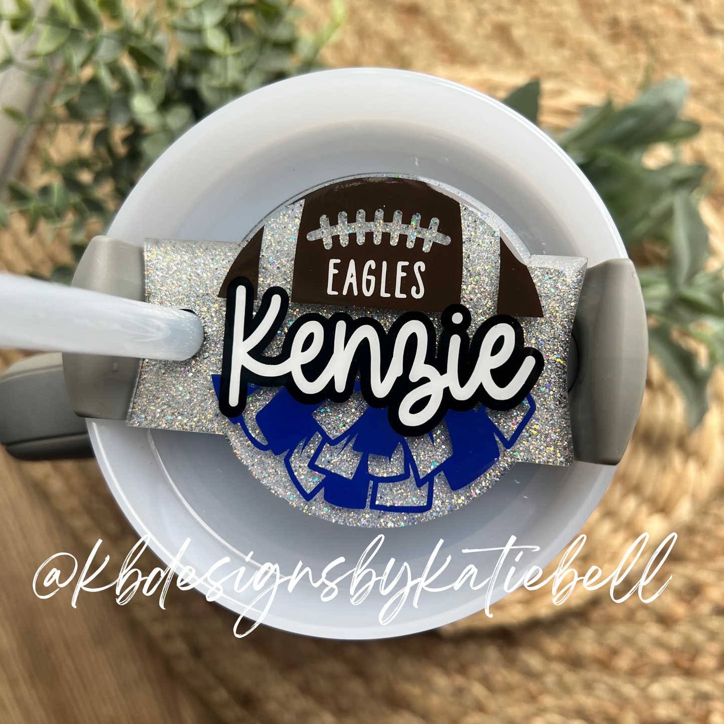 Football Cheerleading Tumbler Tag