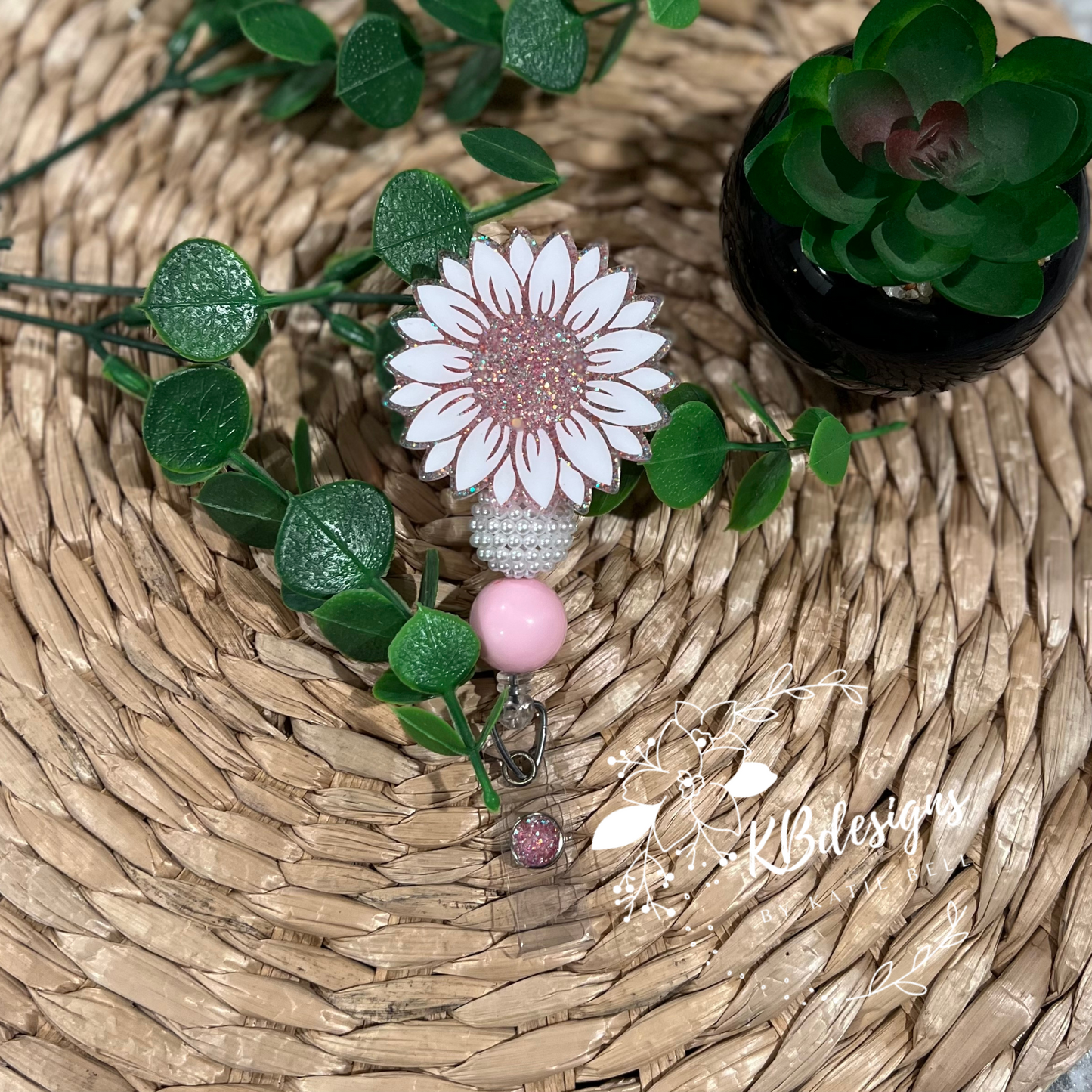 Sunflower Badge Reel