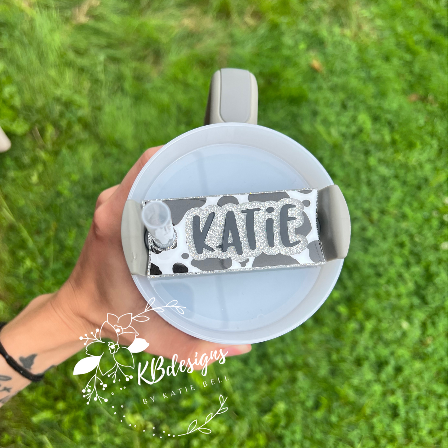 40oz Cow Print Tumbler Tag